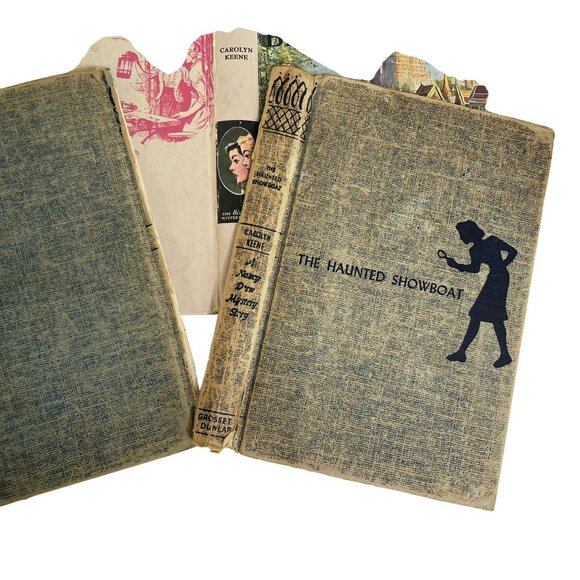 8 Vintage Book Hard Covers Only Junk Journal Mixed Media Supply Mystery Theme u - Picture 8 of 11